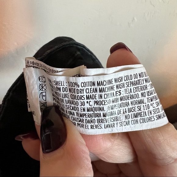 Forever 21 Black Distressed Booty Denim Shorts - Picture 9 of 9